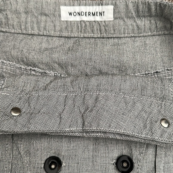 Grey black button mini skirt - Picture 5 of 5